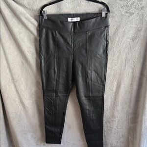 Old Navy Black High-Rise Faux Leather Pants